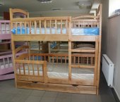 Двухъярусная кровать Карина-Люкс Трио (дополнительное выкатное спальное место)